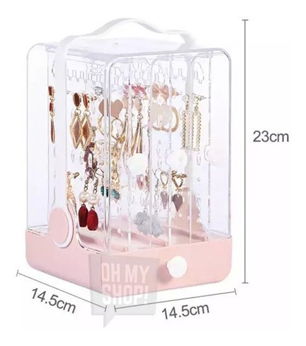Imagen 8 de 10 de Organizador Bijou Caja Aros Collares Alhajeros Joyas Anillos