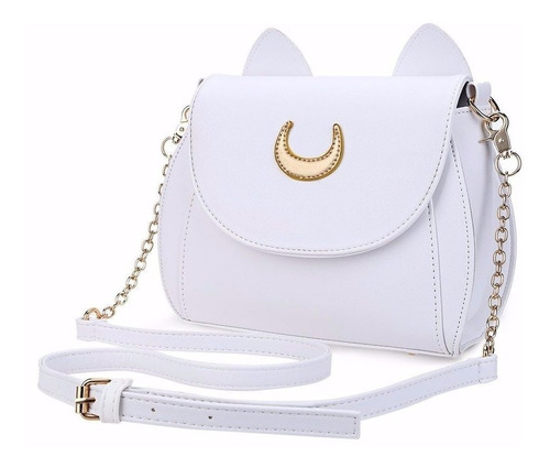 Cartera Sailor Moon Blanca Artemis Anime Manga 