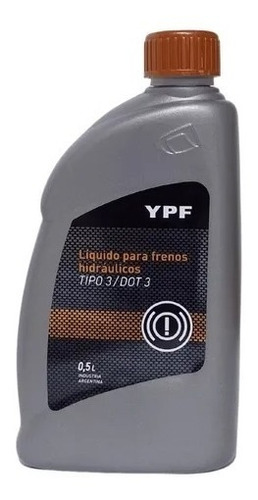 Liquido De Freno Dot 3 X 0,5l Ypf  