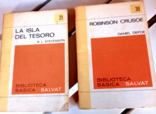 Libros -rovison Crusoe + La Isla Del Tesoro