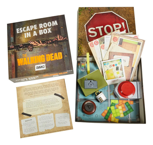Juego Escape Room In A Box, The Walking Dead Mattel.-