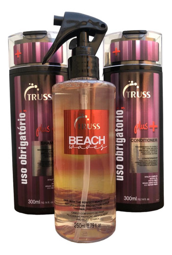 Truss Plus Maisa Shampoo Condicio 300ml + Beach Waves 260ml