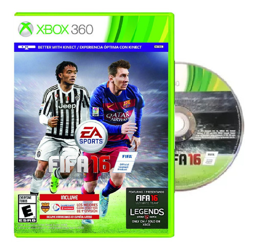 Fifa 16 Xbox 360 Fisico Standard Edition Artículo Original  (Reacondicionado)