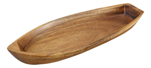 Bandeja Decorativa Madera Cuenco Maciza Acacia Natural Para