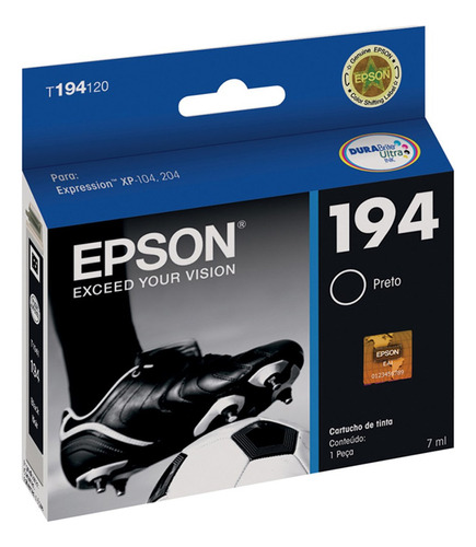 Cartucho De Tinta Epson T194120 Preto P/ Xp204/104