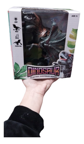 Dinosaurio Rex Interactivo Camina Con Luz Y Sonido 25 Cm