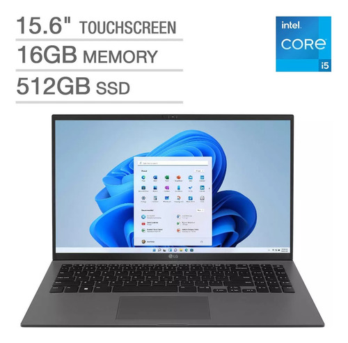 LG Gram 15'' Ram 16gb Ssd 512gb Touchscreen Laptop