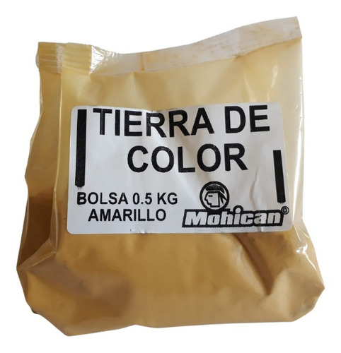 Tierra De Color Amarilla De Primera Bolsa 1/2 Kg