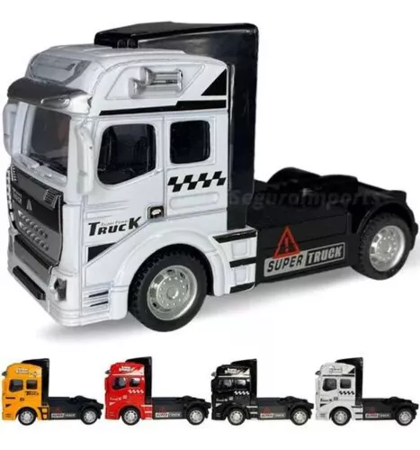 Miniatura Caminhão Carroceria Carreta Super Truck De Ferro