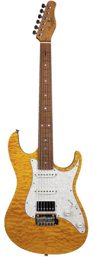 Guitarra Tagima Strat Transparent Ambar Com Escudo