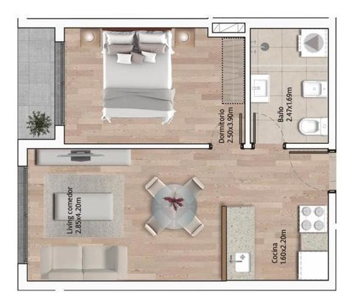 Venta Apartamento Cordón 1 Dormitorio Terraza