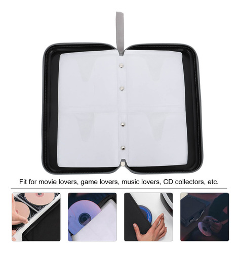 Estuche Grande Para Cd, Bolsa De Almacenamiento De Cd Y Dvd