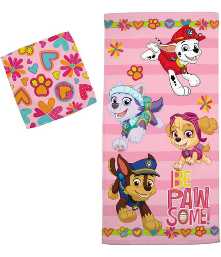 Franco Paw Patrol Juego De 2 Toallas De Rizo De Algodón Para