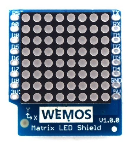 Shield Matriz De Led V1.0.0 Para Wemos D1 Mini Nodemcu