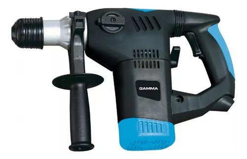 Imagen 3 de 5 de Rotomartillo electroneumático Gamma G1951 negro y celeste frecuencia de 50Hz con 1500W de potencia 220V