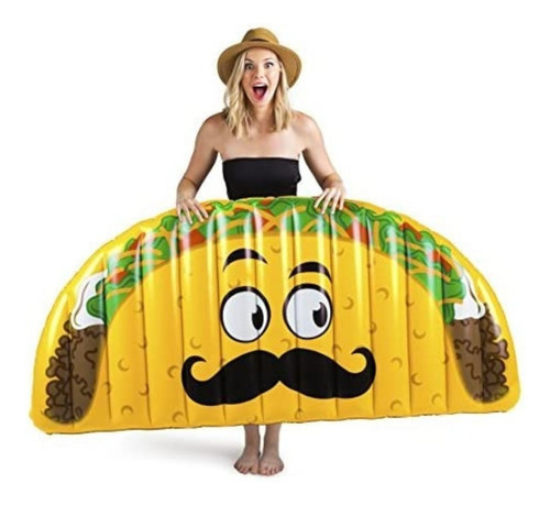 Inflable Alberca Taco Bigote Mexicano Gigante Bigmouth Inc