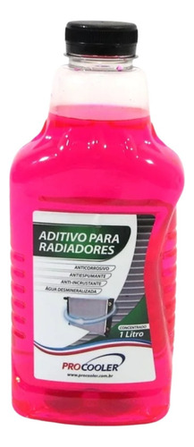 Aditivo Fluído Radiador Rosa Concentrado 1litro Procooler