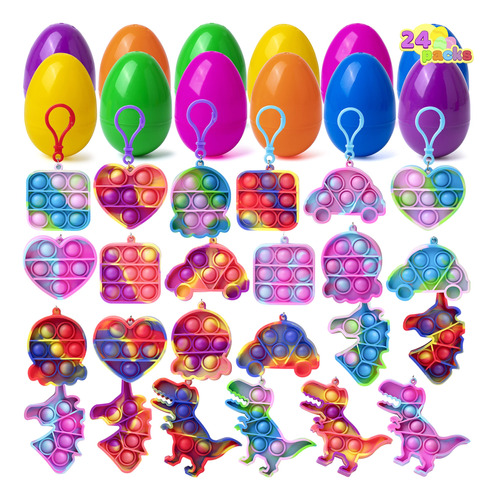 Joyin 24 Pcs Estar Llenos De Huevos De Pascua Con Juguetes D