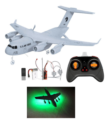 Rc Plane Glider Transporte Diy Conjunto Estándar + Luz