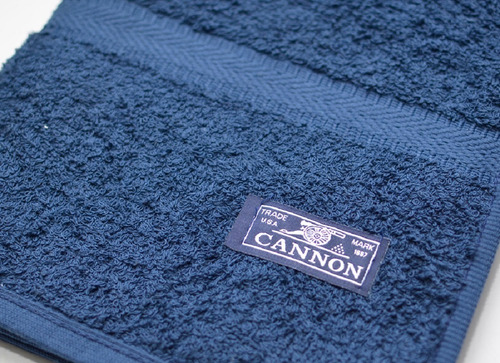 Juego De Toalla Y Toallón Cannon 520 G 100% Algodón - Lima Color Azul