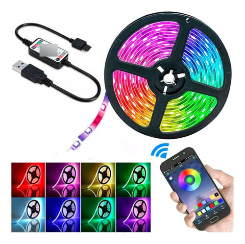 Tira de LED Bluetooth USB Rgb 5050