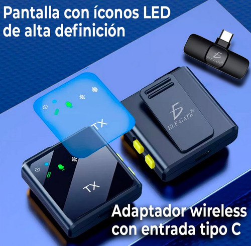 Micrófono Lavalier Inalámbrico Typ-c Para Grabaciones De Calidad