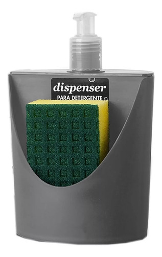 Dispenser Detergente Colores Plastico Bacha Cocina Practi-k Color Gris