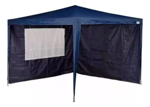 Cj. 2 Paredes Para Gazebo 3x3 M Mor C/janela Oxford Azul