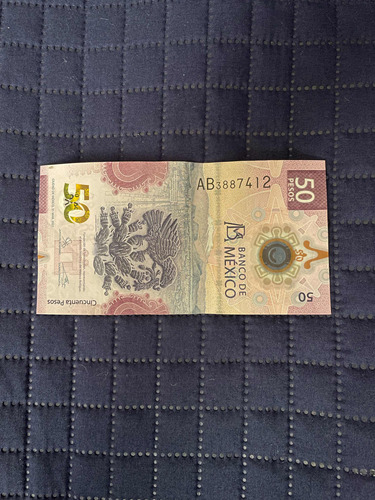 Billete De $50 Fundación Tenochtitlán Ajolote, Serie A, 2021