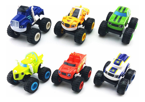 6 Unidades/conjunto De Desenhos Animados Buggy Monster Machi