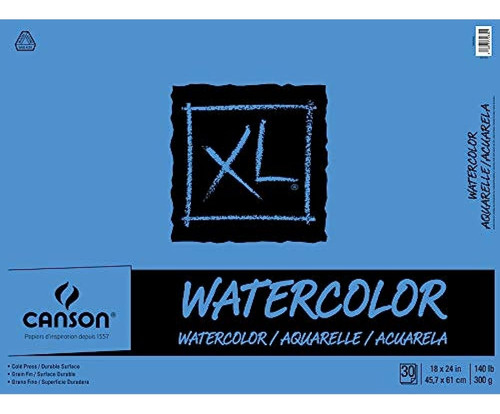 Canson Xl Series Almohadilla De Papel Con Textura De Acuarel