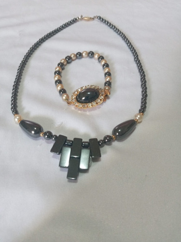 Collar Y Pulsera Hematite