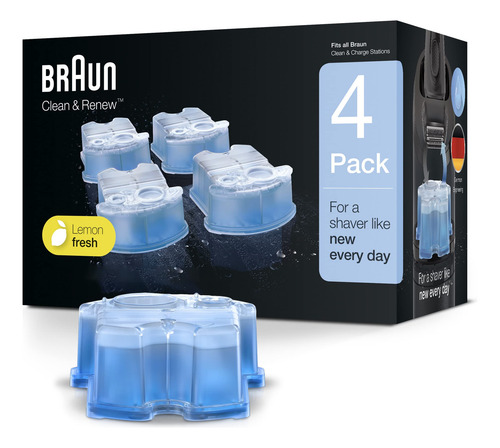 Refill Cartridges Braun Clean & Renew Ccr 680ml - 4 Pack