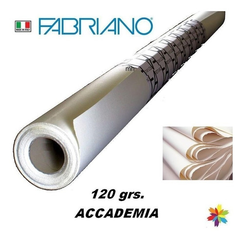 Rollo Fabriano Accademia 120 Grs. 1,50 X 10 Mts Barrio Norte