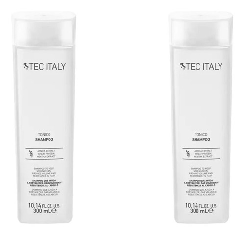 2 Shampoo Tec Italy Scalp Tónico Volumen Y Resistencia 300 