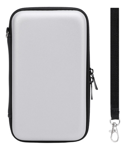 Funda De Viaje Con Consola Plateada Para New 2ds Xl 2ds
