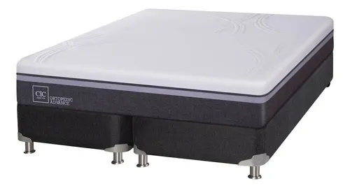 Box Spring Cic Ortopedic Advance 2 Plazas Base Dividida