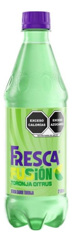 15 Pza Refresco Fresca Fusión Sabor Toronja Citrus 600 Ml