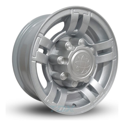 Rodas Ford F250 Super Dutty Aro 16 8x170 (jogo) +bicos Cor Prata Com Diamante