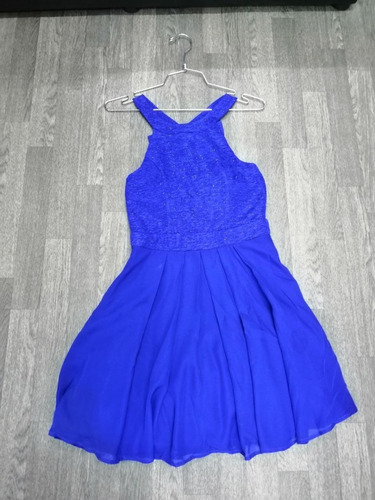 Vestido Azul Elegante Rigido