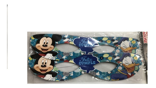 Caretas - Antifaces De Cartón - Mickey Mouse - Pack X 10 U