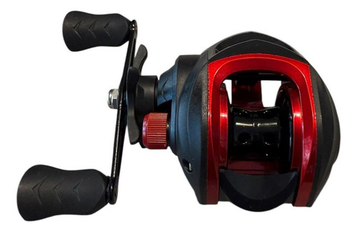 Reel Huevito Casting Manija Izquierda 19+1 Rulemanes Rojo/ Negro Izquierdo