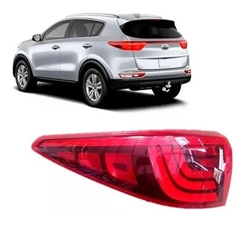 Lanterna Traseira Canto C/led Kia Sportage 2017 18 2019 Tyc