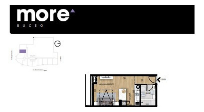 Imagen 9 de 12 de Venta Aptos De 1, 2 , 3 Dorm Y Monoambiente En More Buceo