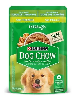 Dog Chow Pouch Perro Cachorro - Pollo - 15 X 100grs - Mr Dog