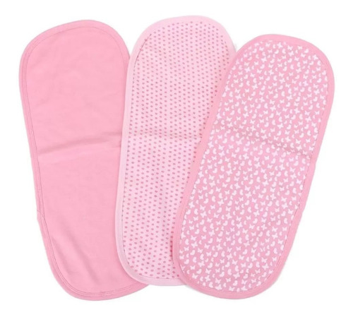 Kit Paninho De Ombro 3 Pçs Bebê Rosa Pimpolho 86142