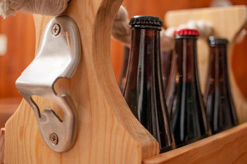 Hook Game+ Portacervezas, Juego De Mesa De Madera Nat