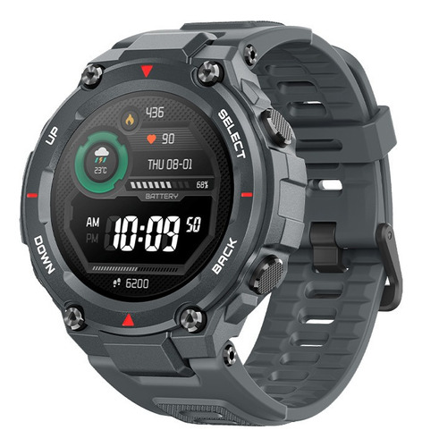 Smartwatch Amazfit Sport T-Rex 1.3" caja 47.7mm de  polímero  gun grey, malla  gun grey de  silicona A1919