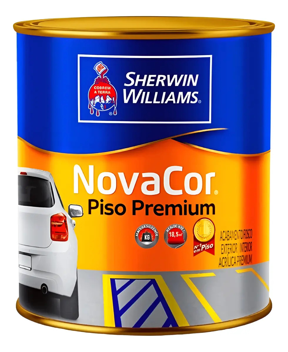 Tinta Acrílica Novacor Piso Premium Sherwin Williams - 3,6l Cor Branco