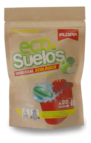 Ecodetergente Limpiapisos Flopp 20 Unidades